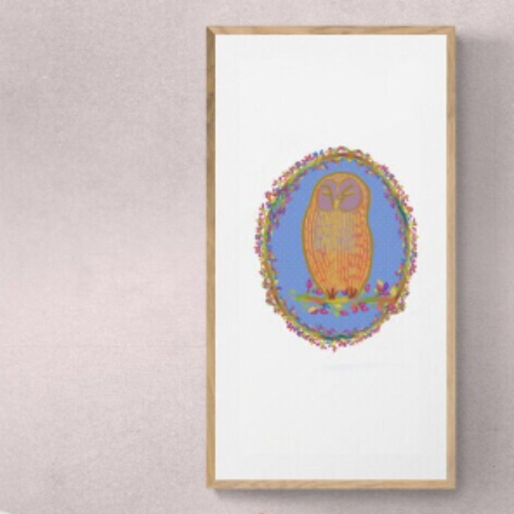 Cute Owl | Kids Art | Modern Wall Art Decor | Minimalist Digital Prints